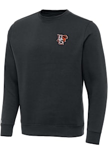 Antigua Bowling Green Falcons Mens Charcoal Victory Long Sleeve Crew Sweatshirt