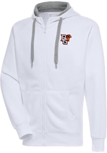 Antigua Bowling Green Falcons Mens White Victory Long Sleeve Full Zip Jacket