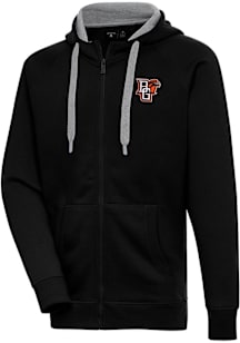 Antigua Bowling Green Falcons Mens Black Victory Long Sleeve Full Zip Jacket