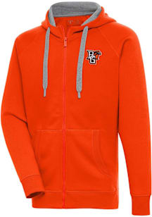 Antigua Bowling Green Falcons Mens Orange Victory Long Sleeve Full Zip Jacket