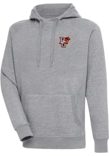 Antigua Bowling Green Falcons Mens Grey Victory Long Sleeve Hoodie