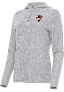 Antigua Bowling Green Falcons Womens Grey Daybreak Qtr Zip