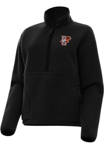 Antigua Bowling Green Falcons Womens Black Figure Qtr Zip