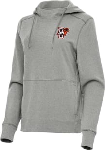 Antigua Bowling Green Falcons Womens Grey Justice Hooded Sweatshirt