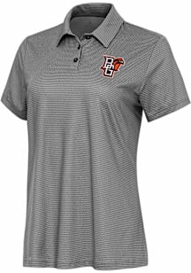 Antigua Bowling Green Falcons Womens White Rings Short Sleeve Polo Shirt