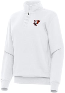 Antigua Bowling Green Falcons Womens White Victory Qtr Zip