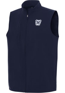 Antigua Butler Bulldogs Mens Navy Blue Regard Sleeveless Jacket