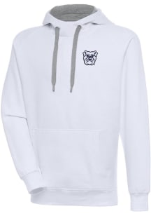Antigua Butler Bulldogs Mens White Victory Long Sleeve Hoodie