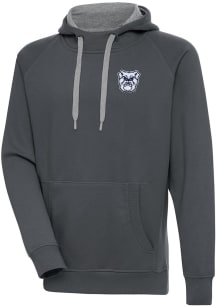 Antigua Butler Bulldogs Mens Charcoal Victory Long Sleeve Hoodie