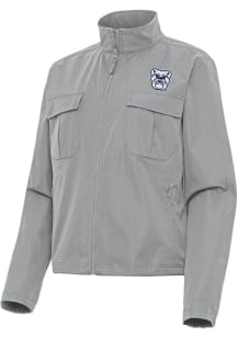 Antigua Butler Bulldogs Womens Grey Even Par Light Weight Jacket