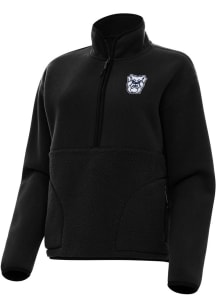 Antigua Butler Bulldogs Womens Black Figure Qtr Zip