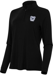 Antigua Butler Bulldogs Womens Black Intent Qtr Zip