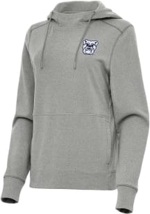 Antigua Butler Bulldogs Womens Grey Justice Hooded Sweatshirt