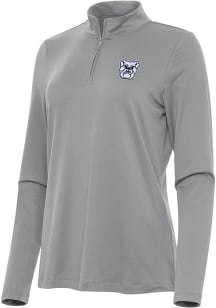 Antigua Butler Bulldogs Womens Grey Reprocess Recycled Qtr Zip