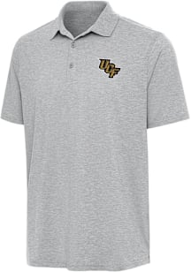 Antigua UCF Knights Mens Grey Par 3 Short Sleeve Polo