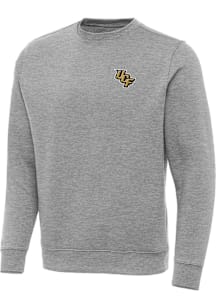 Antigua UCF Knights Mens Grey Victory Long Sleeve Crew Sweatshirt