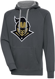Antigua UCF Knights Mens Charcoal Full Front Victory Long Sleeve Hoodie