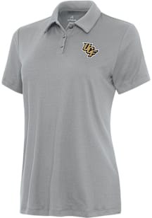Antigua UCF Knights Womens Grey Reprocess Recycled Short Sleeve Polo Shirt