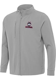 Antigua UConn Huskies Mens Grey Regard Light Weight Jacket
