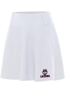 Antigua UConn Huskies Womens White Chip Skort Skirt