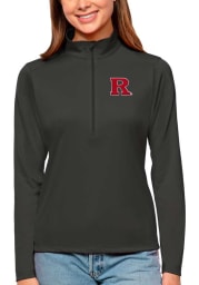 Antigua Rutgers Scarlet Knights Womens Grey Tribute Long Sleeve Pullover