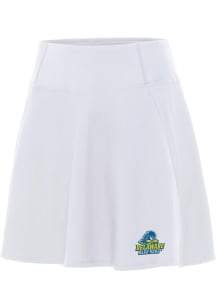 Antigua Delaware Fightin' Blue Hens Womens White Chip Skort Skirt