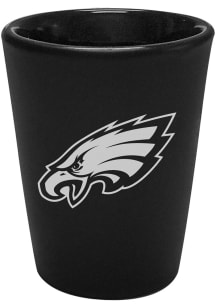 Philadelphia Eagles 2oz Black Etched Ceramic Shot Glass
