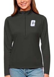Antigua UNCC 49ers Womens Grey Tribute Long Sleeve Pullover
