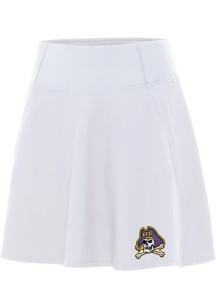 Antigua East Carolina Pirates Womens White Chip Skort Skirt