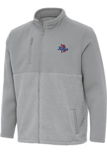 Mens Tulsa Golden Hurricane Grey Antigua Daily Fused Medium Weight Jacket