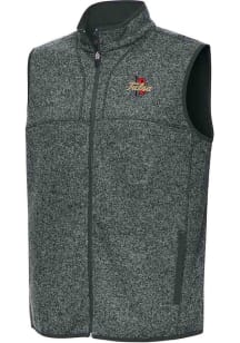 Mens Tulsa Golden Hurricane Grey Antigua Fortune Vest