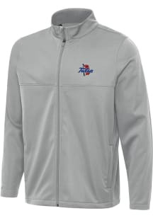 Mens Tulsa Golden Hurricane Grey Antigua Links 2 Light Weight Jacket