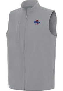 Mens Tulsa Golden Hurricane Grey Antigua Regard Vest