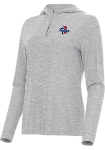 Womens Tulsa Golden Hurricane Grey Antigua Daybreak Qtr Zip