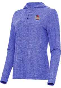 Womens Tulsa Golden Hurricane Blue Antigua Daybreak Qtr Zip