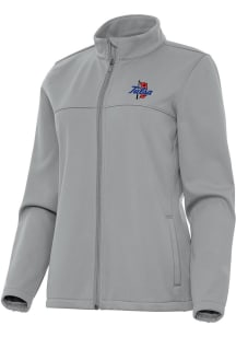 Womens Tulsa Golden Hurricane Grey Antigua Links Light Weight Jacket