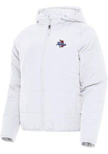 Womens Tulsa Golden Hurricane White Antigua Universe Filled Jacket