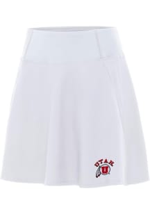 Antigua Utah Utes Womens White Chip Skort Skirt