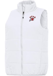 Antigua Utah Utes Womens White Experience Vest