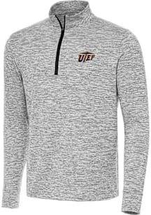 Antigua UTEP Miners Mens Black Cause Long Sleeve Qtr Zip Pullover