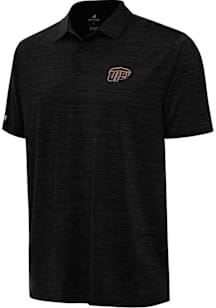 Antigua UTEP Miners Mens Black Layout Short Sleeve Polo