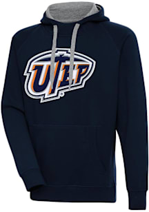 Antigua UTEP Miners Mens Navy Blue Full Front Victory Long Sleeve Hoodie