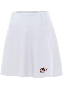 Antigua UTEP Miners Womens White Chip Skort Skirt
