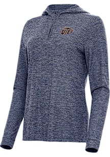Antigua UTEP Miners Womens Navy Blue Daybreak Qtr Zip