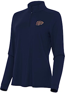 Antigua UTEP Miners Womens Navy Blue Intent Qtr Zip