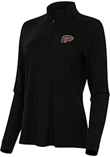 Antigua UTEP Miners Womens Black Intent Qtr Zip
