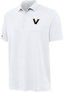 Antigua Vanderbilt Commodores Mens White Reprocess Recycled Short Sleeve Polo