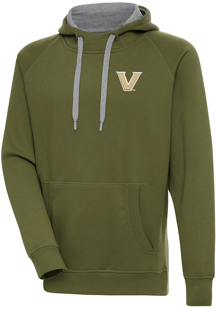 Antigua Vanderbilt Commodores Mens Victory Hoodie - OLIVE Antigua Vanderbilt Commodores Mens Victory Hoodie - OLIVE