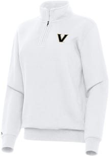 Antigua Vanderbilt Commodores Womens White Victory Qtr Zip