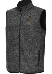 Antigua Vermont Catamounts Mens Black Fortune Sleeveless Jacket